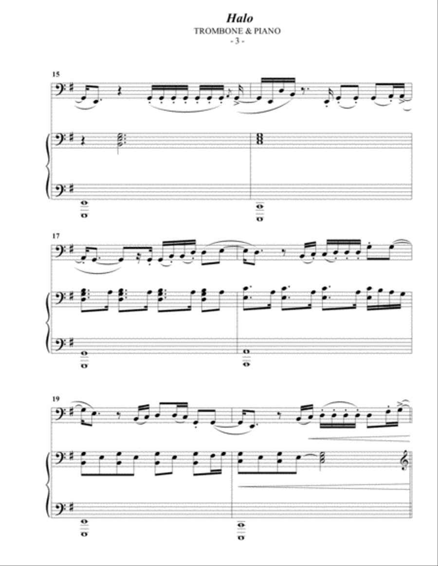 Halo Piano scores gallery preview page 3