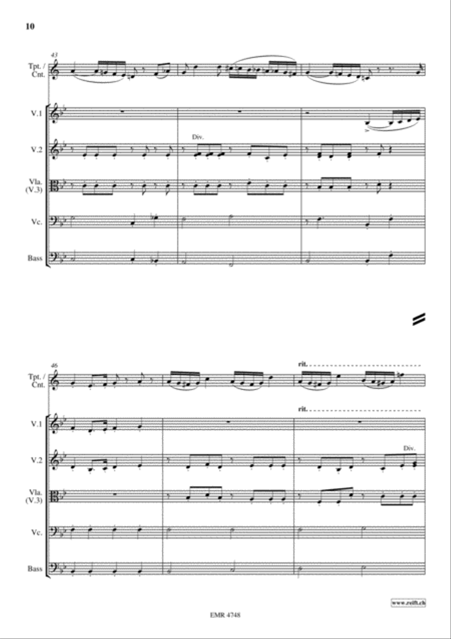 Variations On Bellini's Norma String Orchestra scores gallery preview page 10