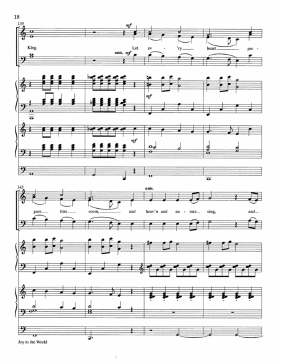 Joy to the World Joy to the World 4-Part scores gallery preview page 19