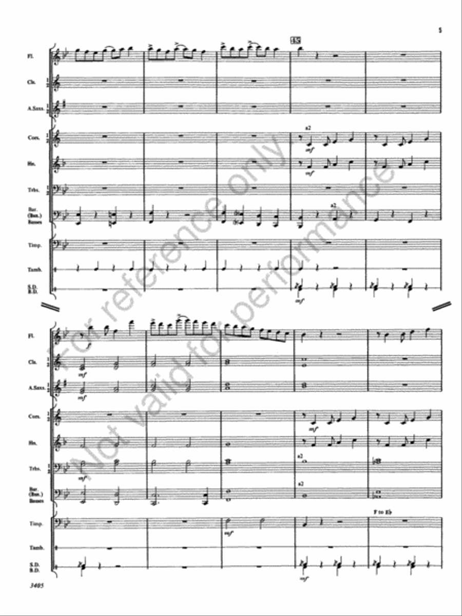Flutissimo Concert Band scores gallery preview page 8