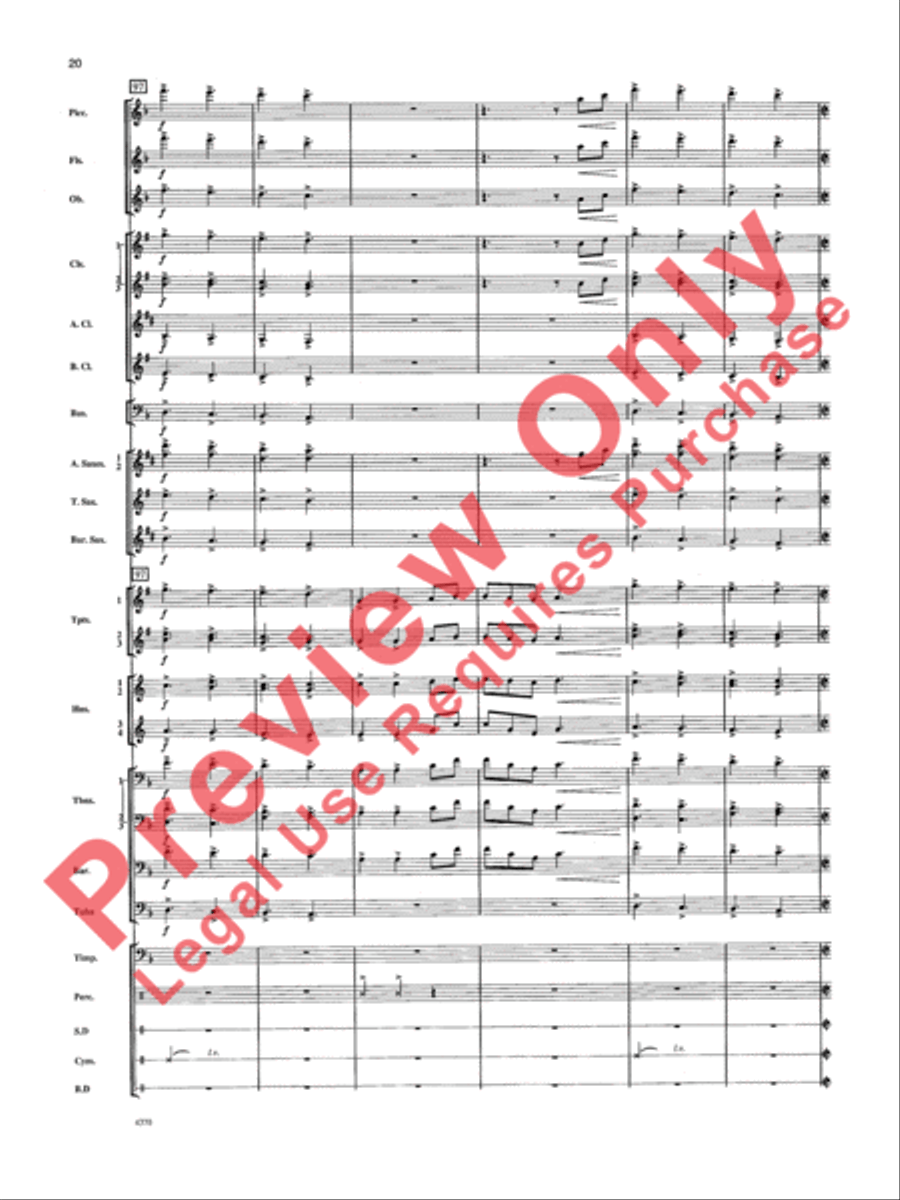 Ballymore Down Concert Band scores gallery preview page 21