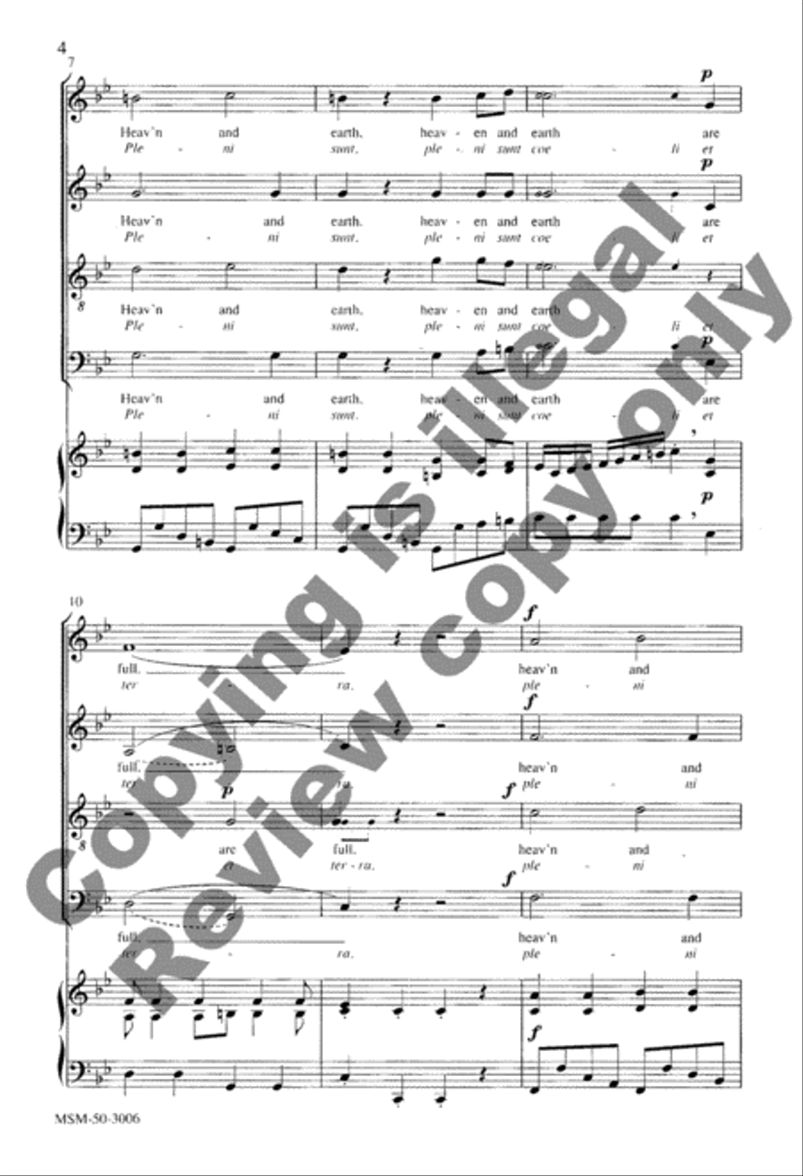 Holy, Holy, Holy Holy, Holy, Holy 4-Part scores gallery preview page 3