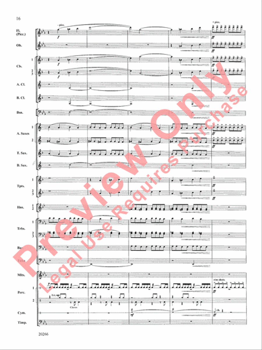 Ghost Fleet Ghost Fleet Concert Band scores gallery preview page 17