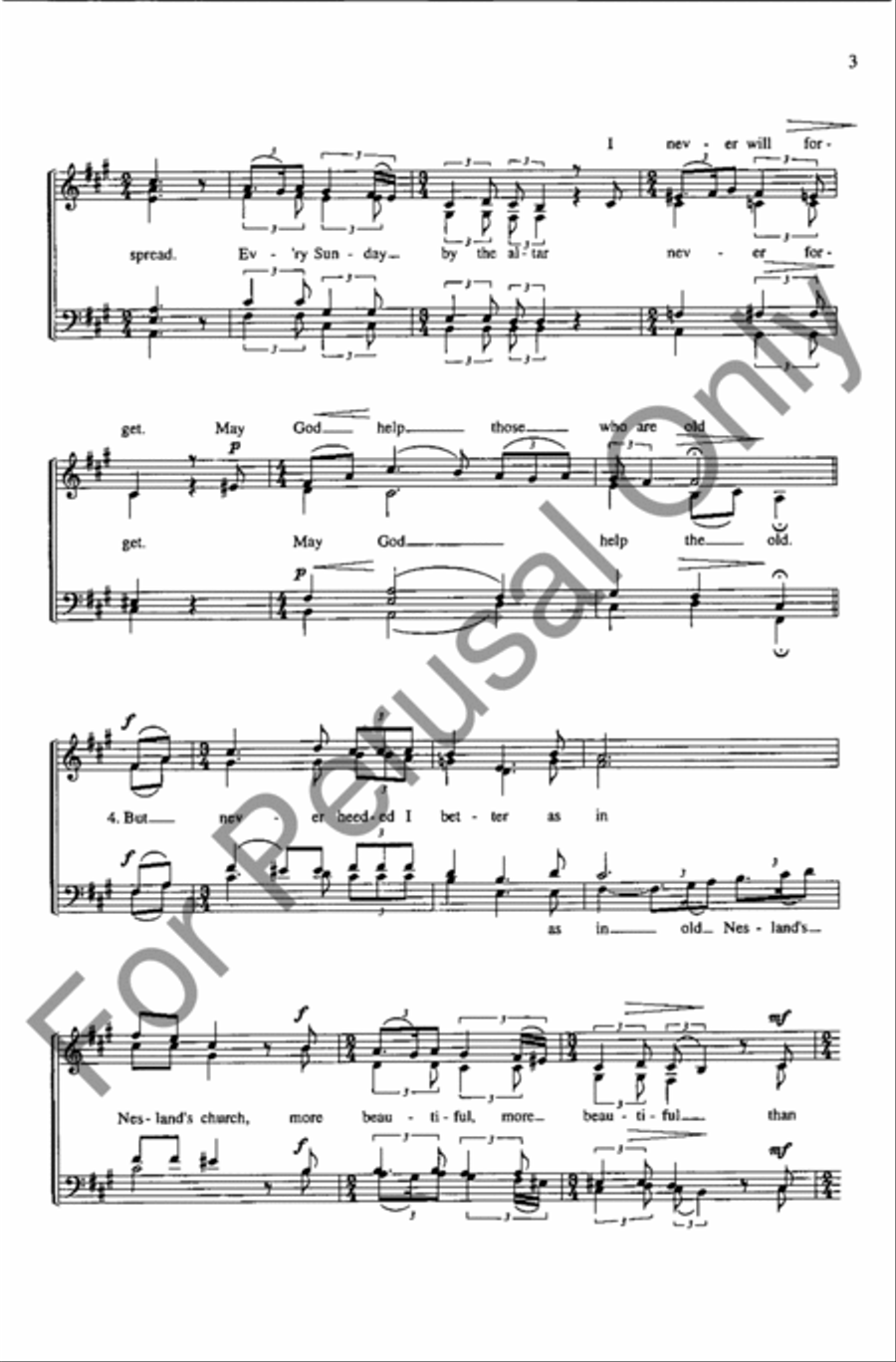 Nesland's Church Nesland's Church 4-Part scores gallery preview page 3