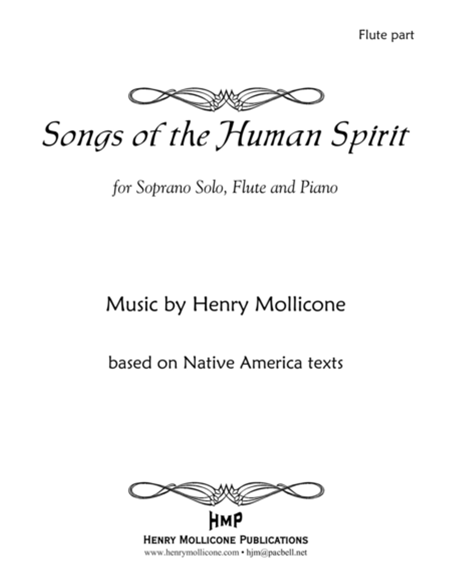 Songs of the Human Spirit (Flute part) Flute Solo scores gallery preview page 1