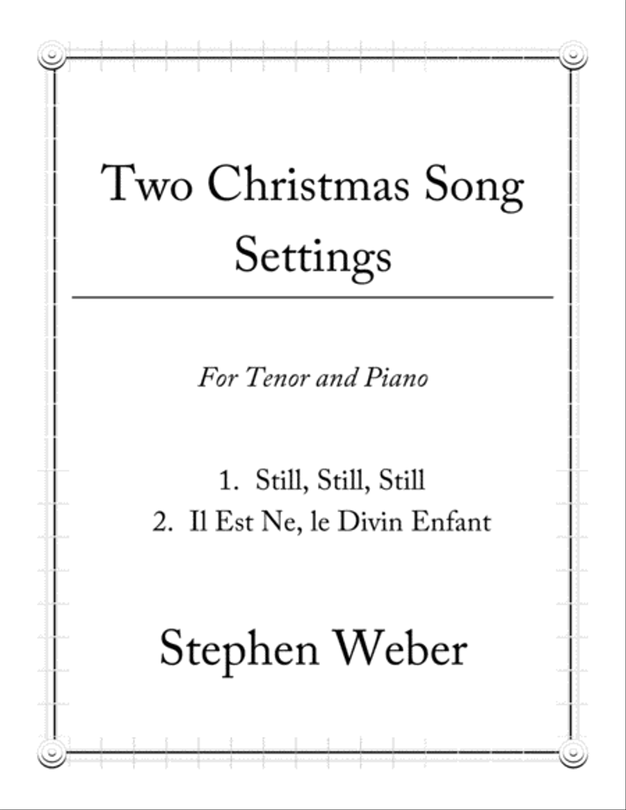 Two Christmas Song Settings for Tenor and Piano image number null