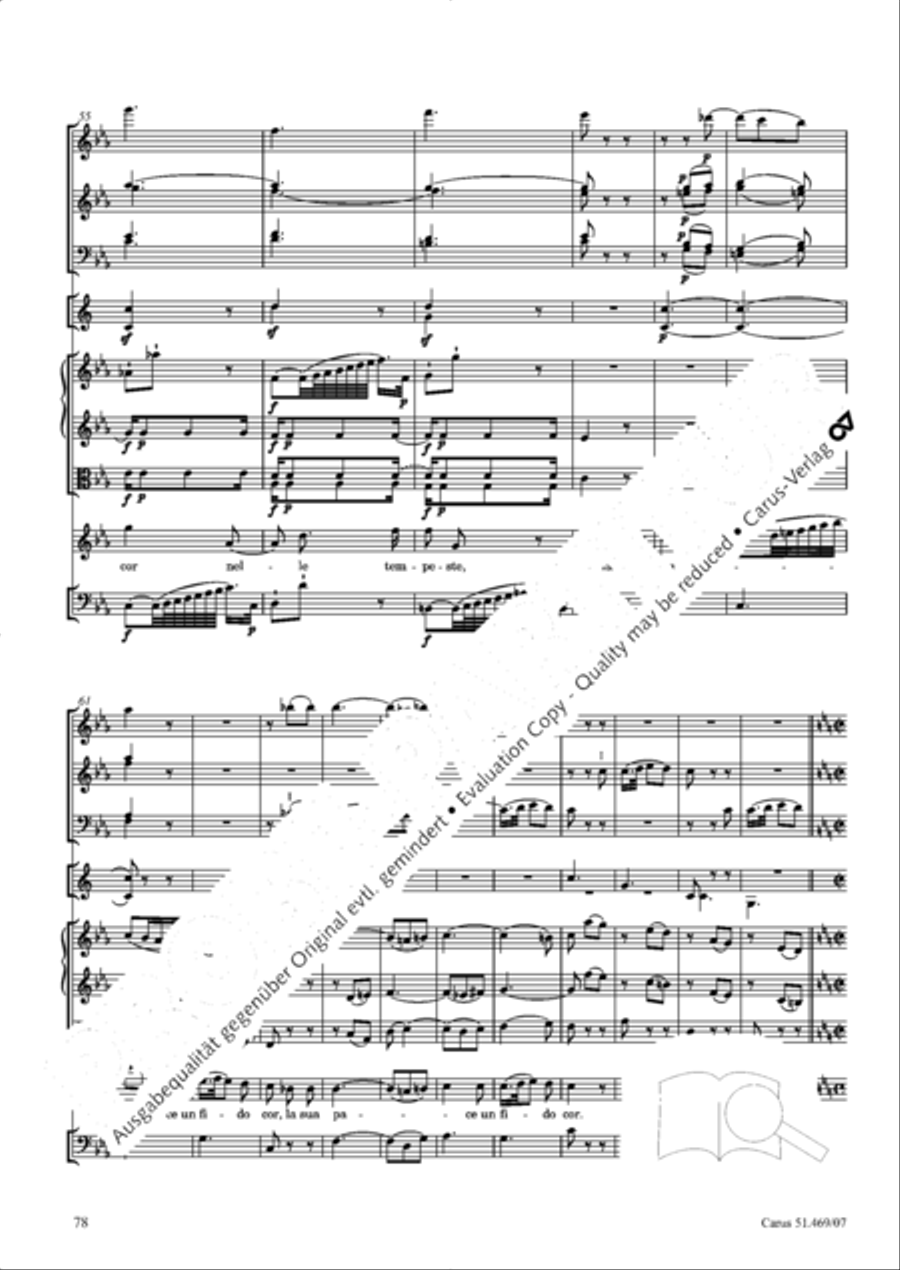 Davide penitente 4-Part scores gallery preview page 91