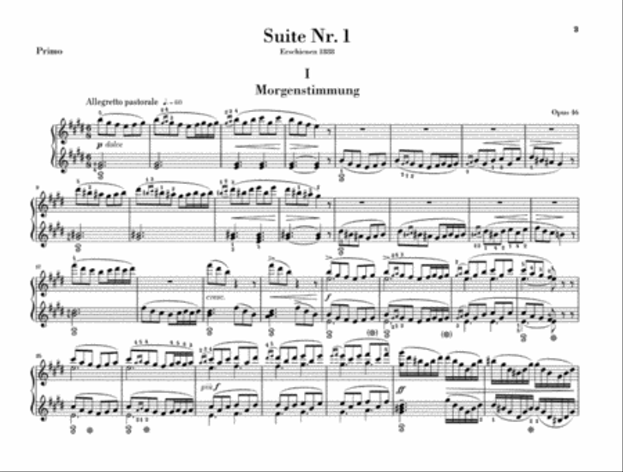 Peer Gynt Suites Peer Gynt Suites 1 Piano, 4-Hands scores gallery preview page 3