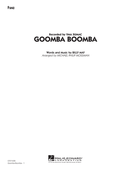 Goomba Boomba - Piano