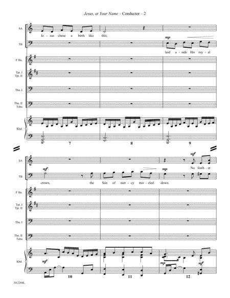 Jesus, at Your Name - Brass Score/Parts