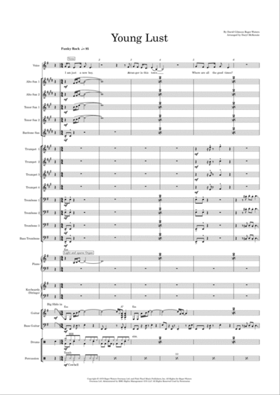 Young Lust Jazz Ensemble scores gallery preview page 1