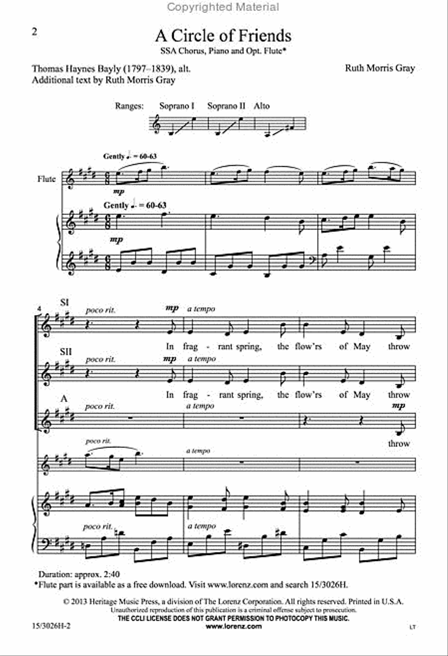 A Circle of Friends A Circle of Friends SSA scores gallery preview page 2