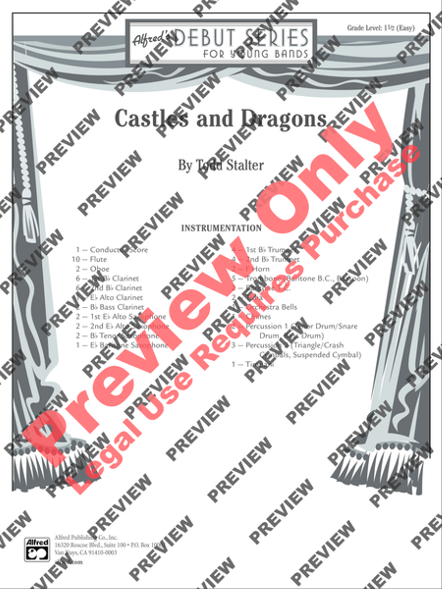 Castles and Dragons Castles and Dragons Concert Band scores gallery preview page 14
