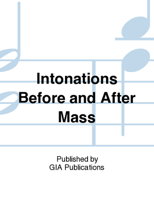 Book cover for Intonations Before and After Mass