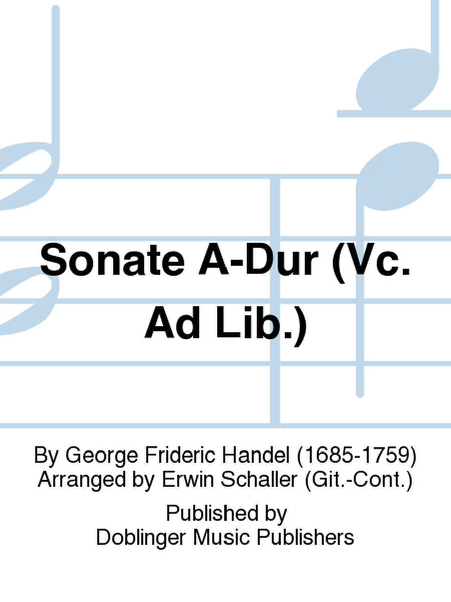 Sonate A-Dur (Vc. ad lib.)