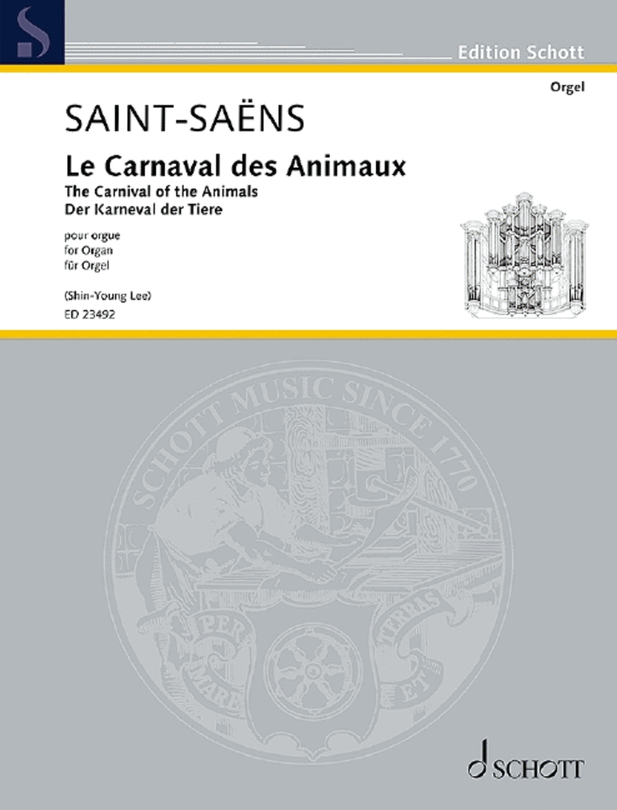 The Carnival of the Animals Organ scores gallery preview page 1