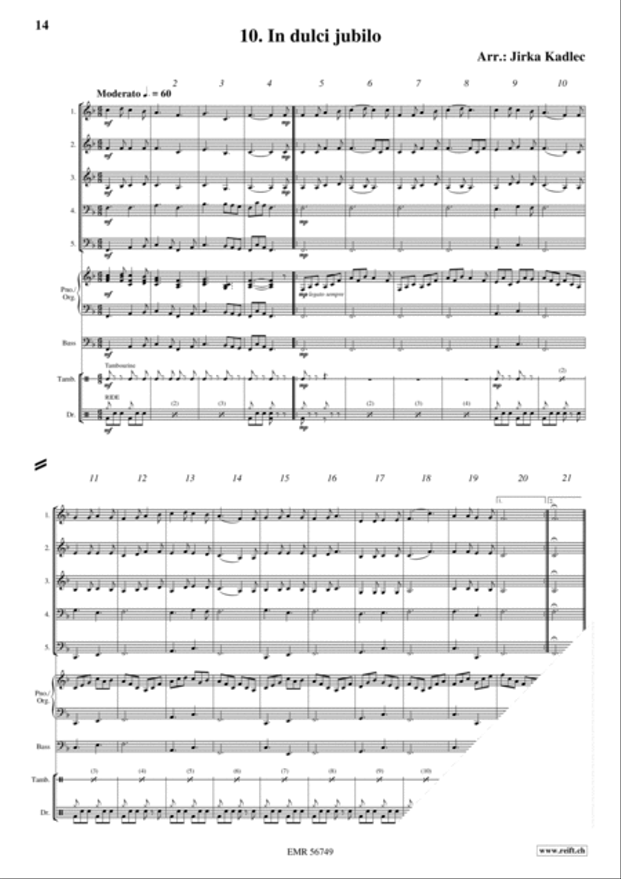 12 Easy Christmas Songs Woodwind Quintet scores gallery preview page 12