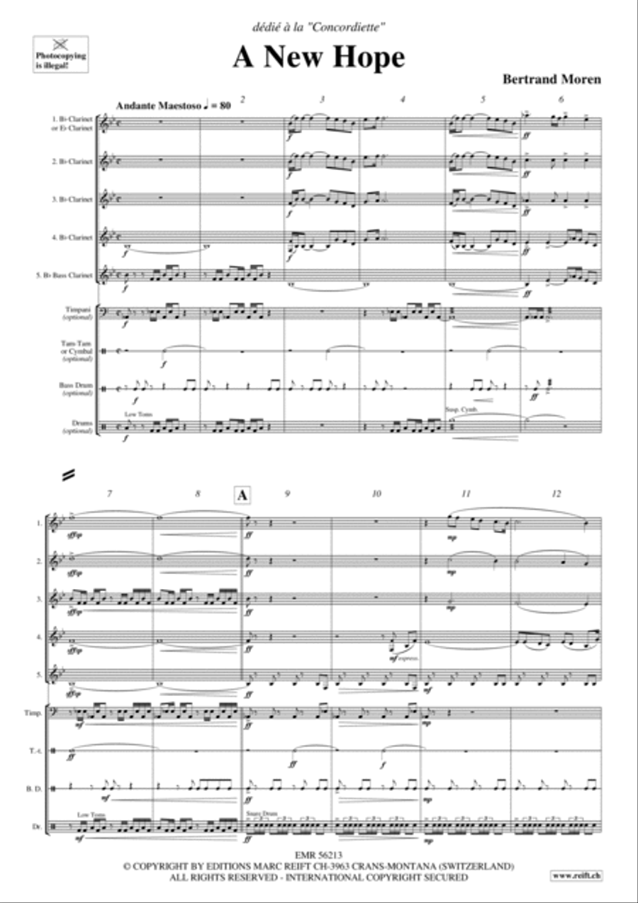 A New Hope Clarinet Quintet scores gallery preview page 3
