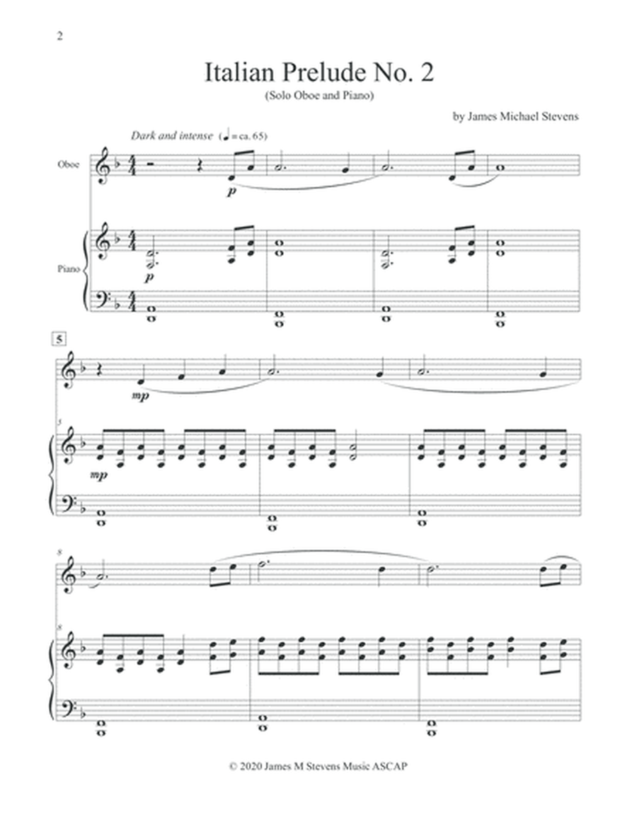 Italian Prelude No. 2 - Oboe & Piano image number null