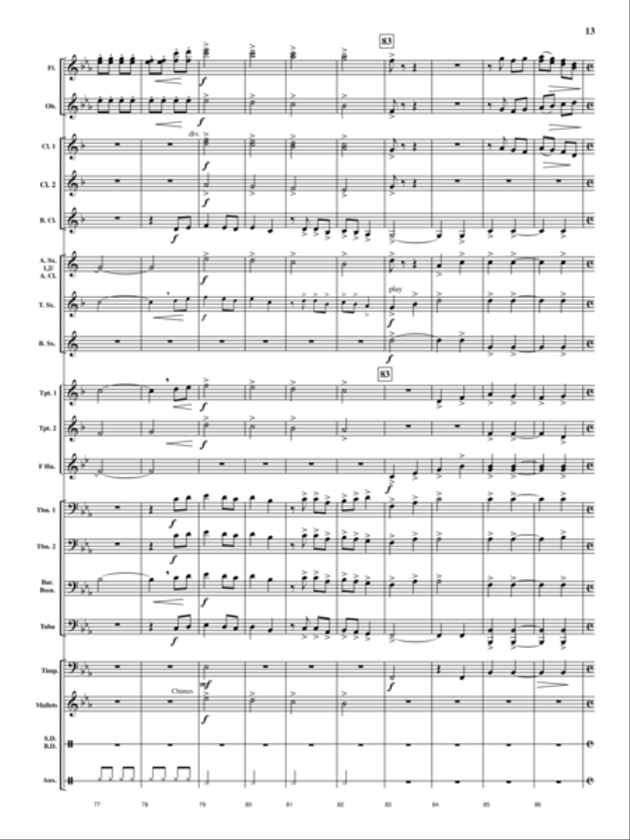 Cedar Creek Sketches Cedar Creek Sketches Concert Band scores gallery preview page 12