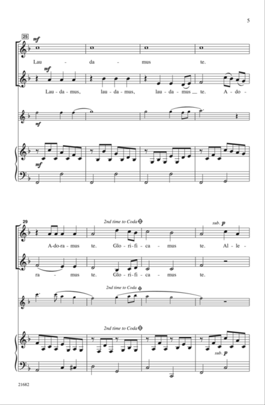 Laudamus Canon Laudamus Canon Choir scores gallery preview page 4