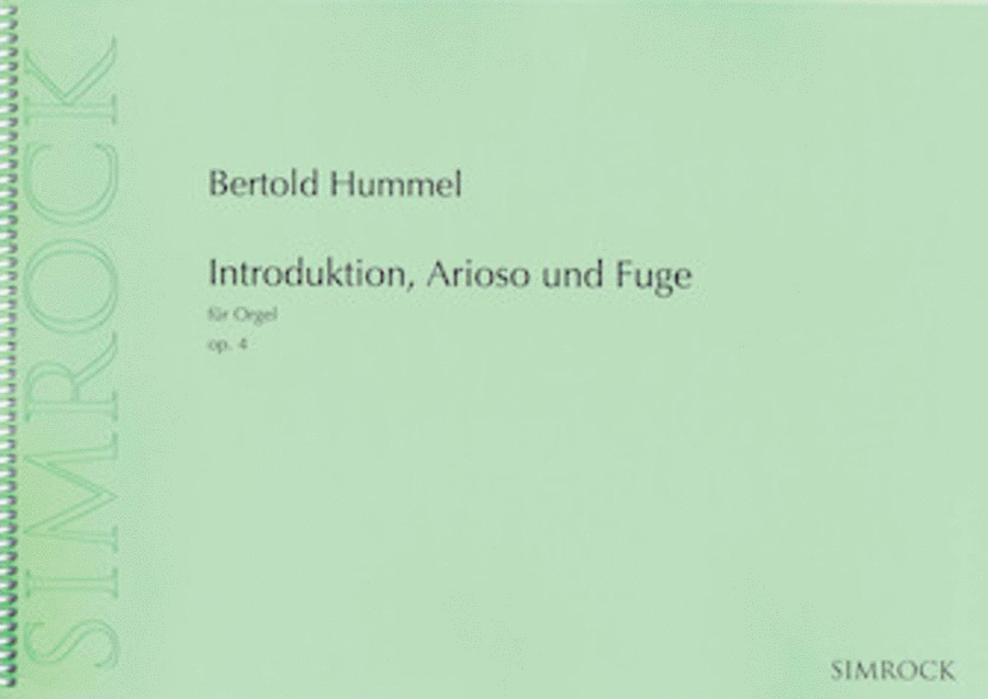 Introduktion, Arioso und Fuge, Op. 4