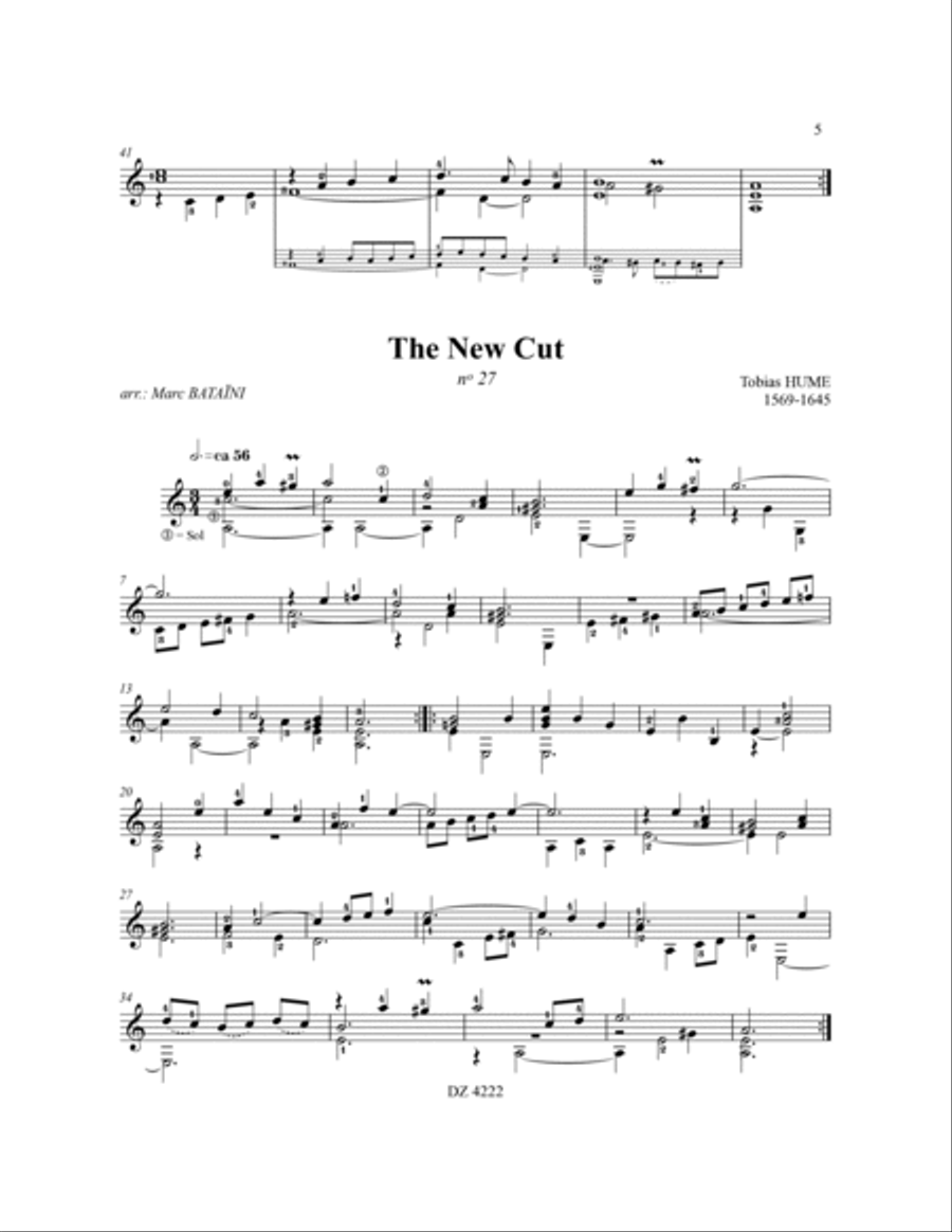 The First Part of Ayres, vol. 2 Classical Guitar scores gallery preview page 6