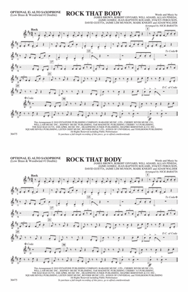 Rock That Body: Optional Alto Sax