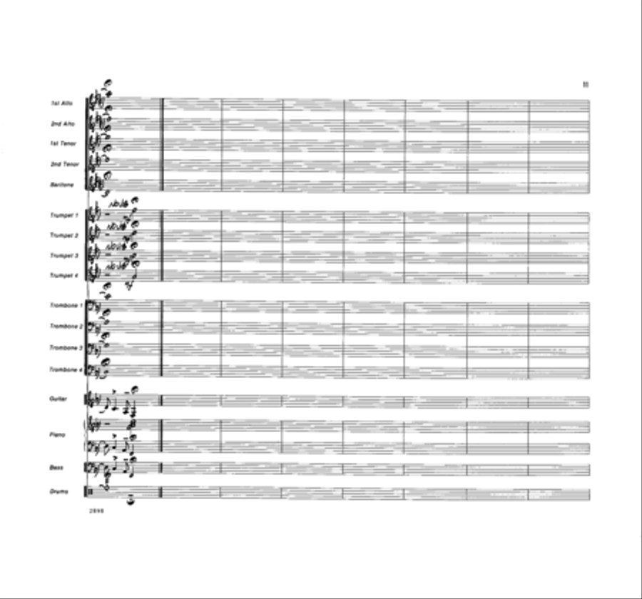 I Love the Nightlife Jazz Ensemble scores gallery preview page 11