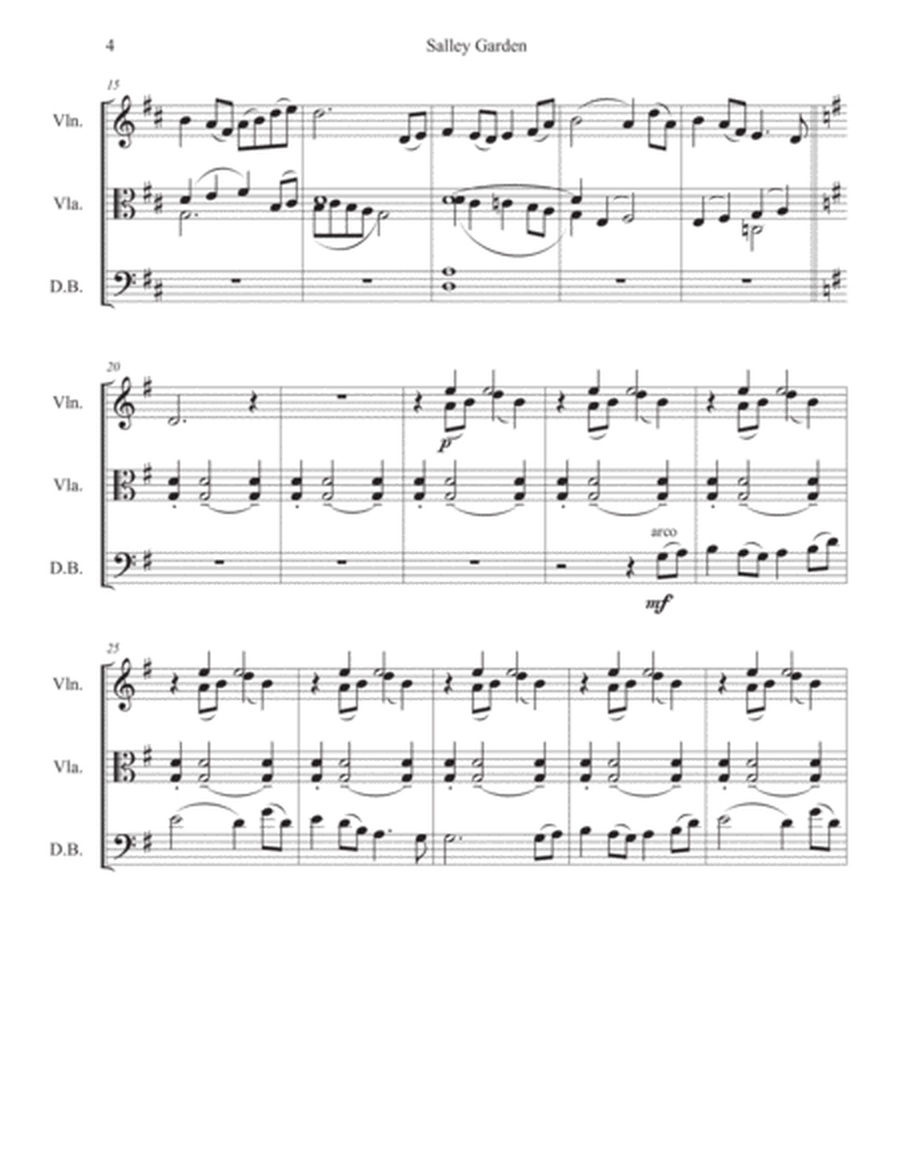 "Salley Gardens" for violin, viola, and double bass image number null