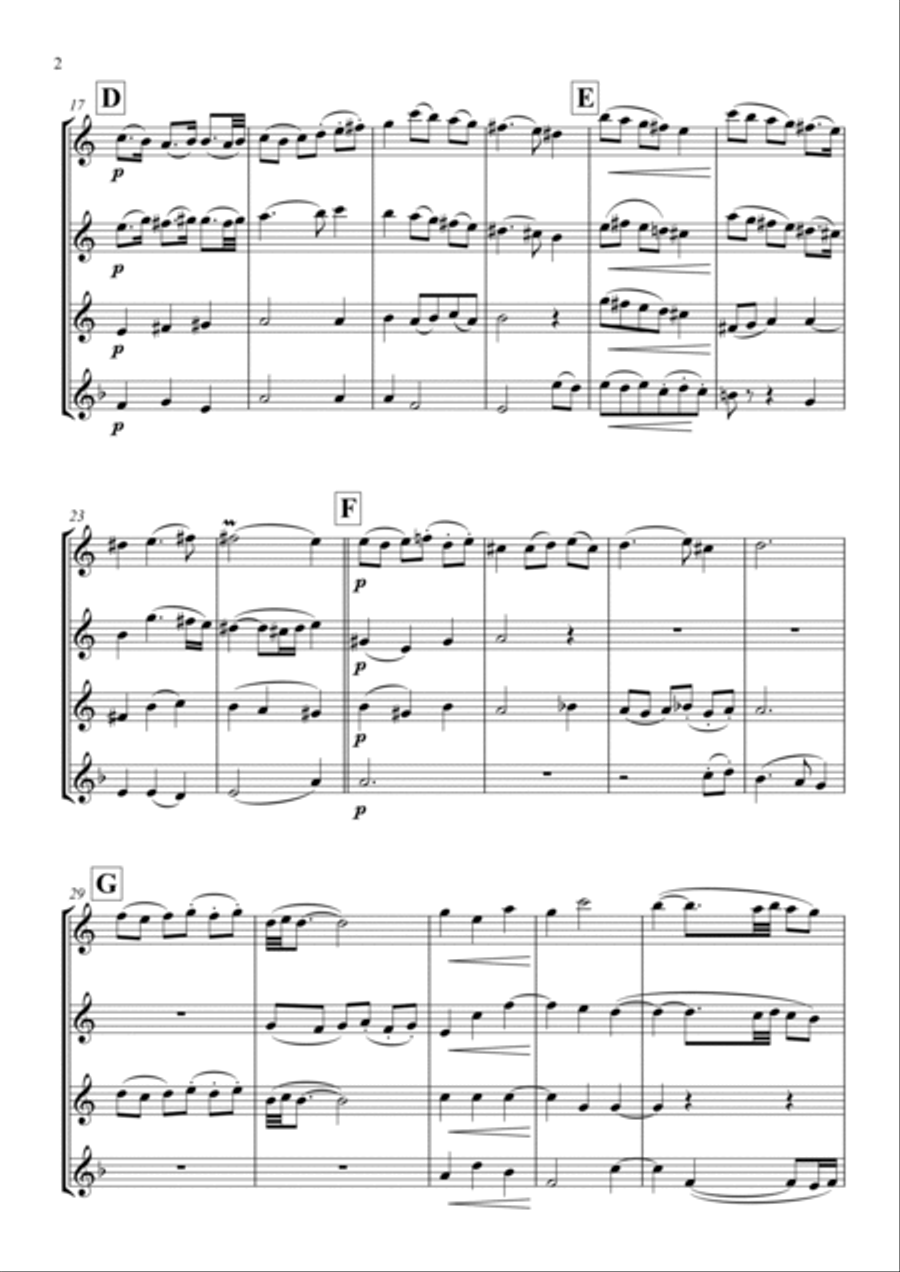 Air in A minor Woodwind Ensemble scores gallery preview page 3