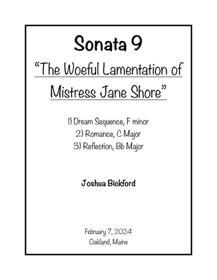 Book cover for Sonata 9 - The Woeful Lamentation of Mistress Jane Shore