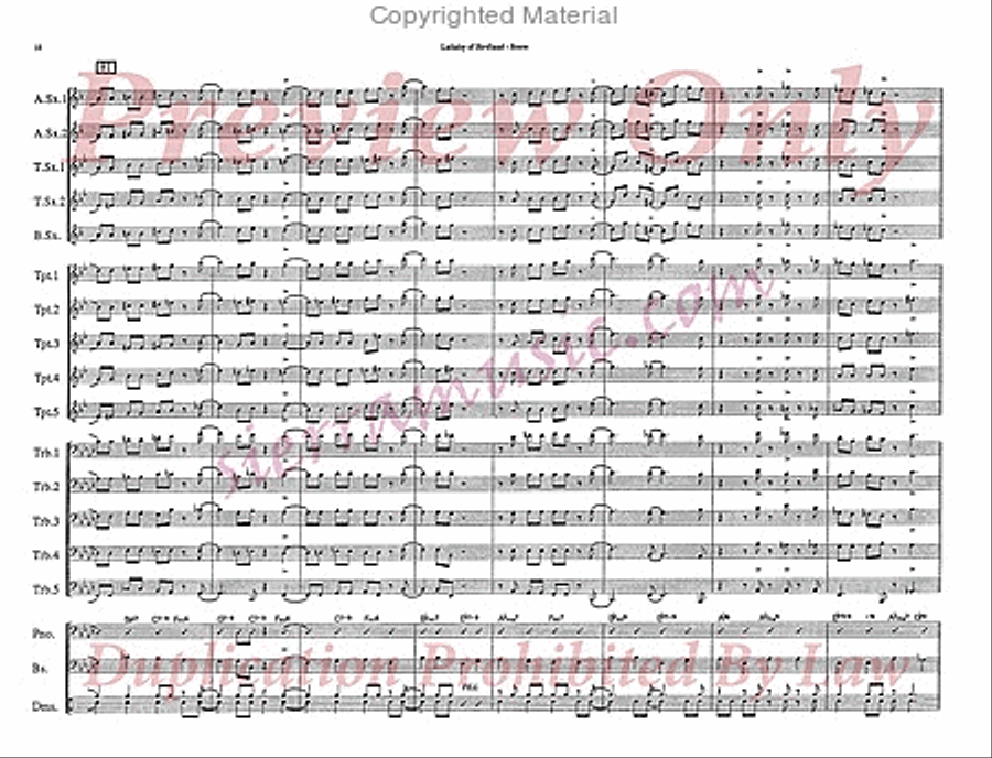 Lullaby Of Birdland Jazz Ensemble scores gallery preview page 11