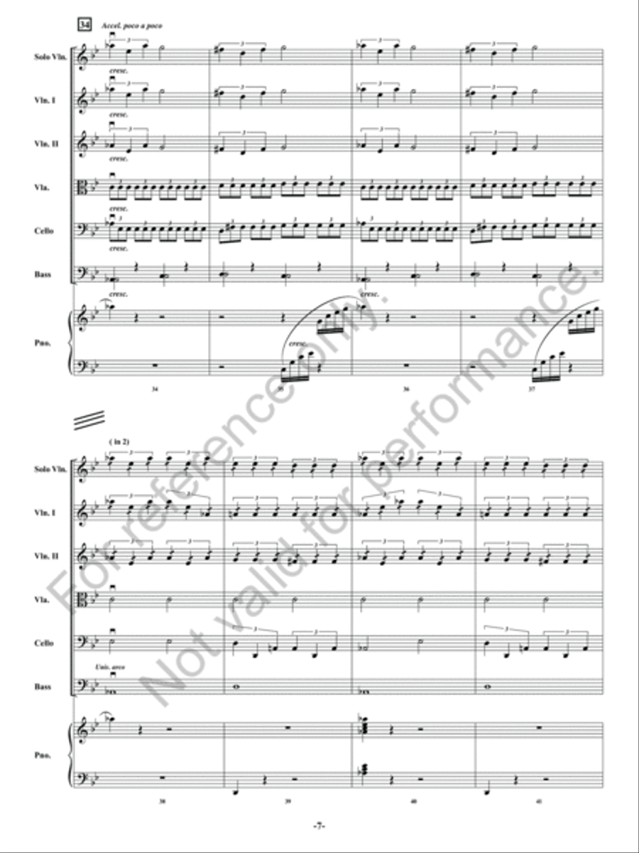Lake In The Moonlight String Orchestra scores gallery preview page 8
