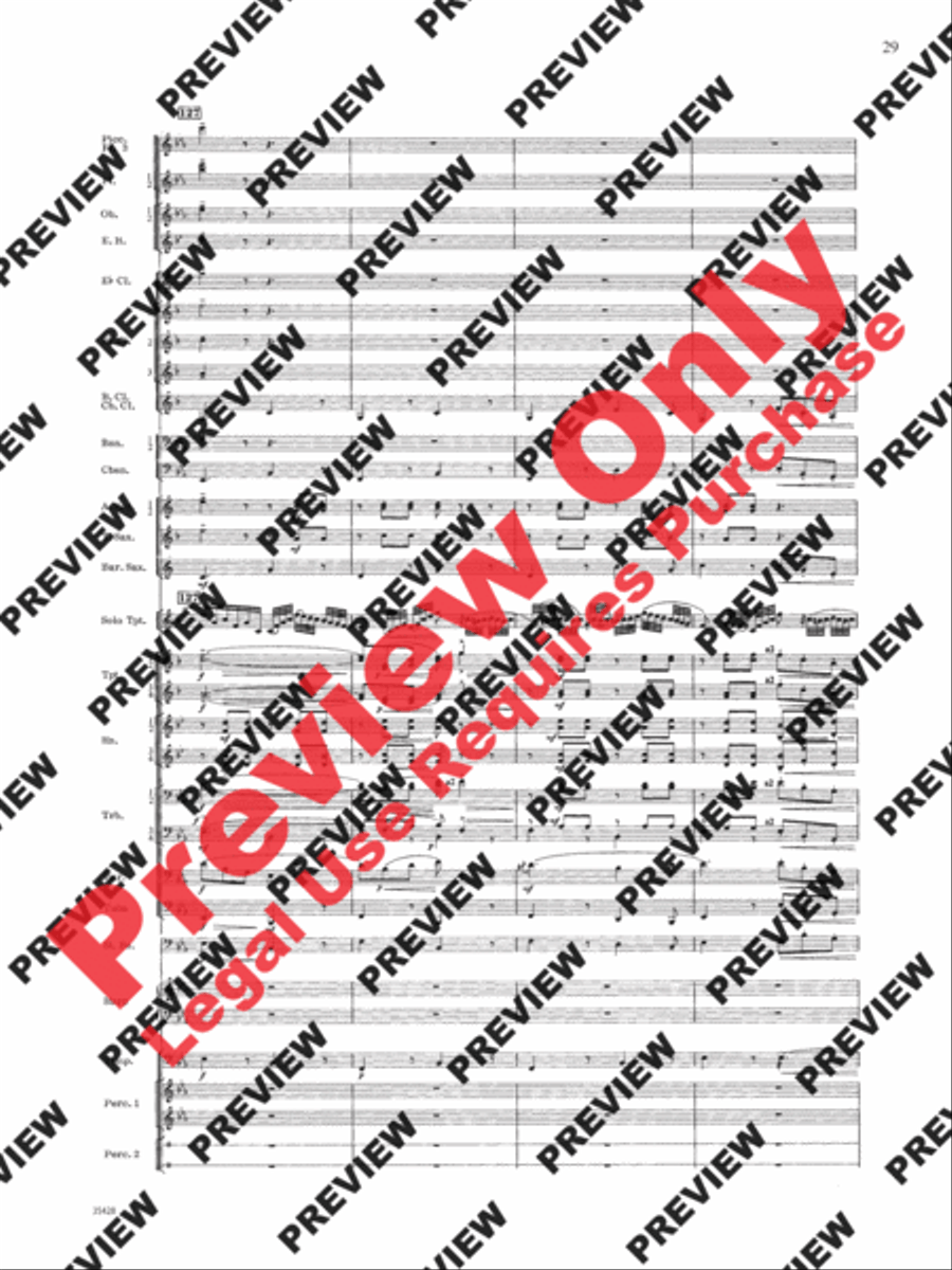 Le Carnaval de Venise Concert Band scores gallery preview page 30