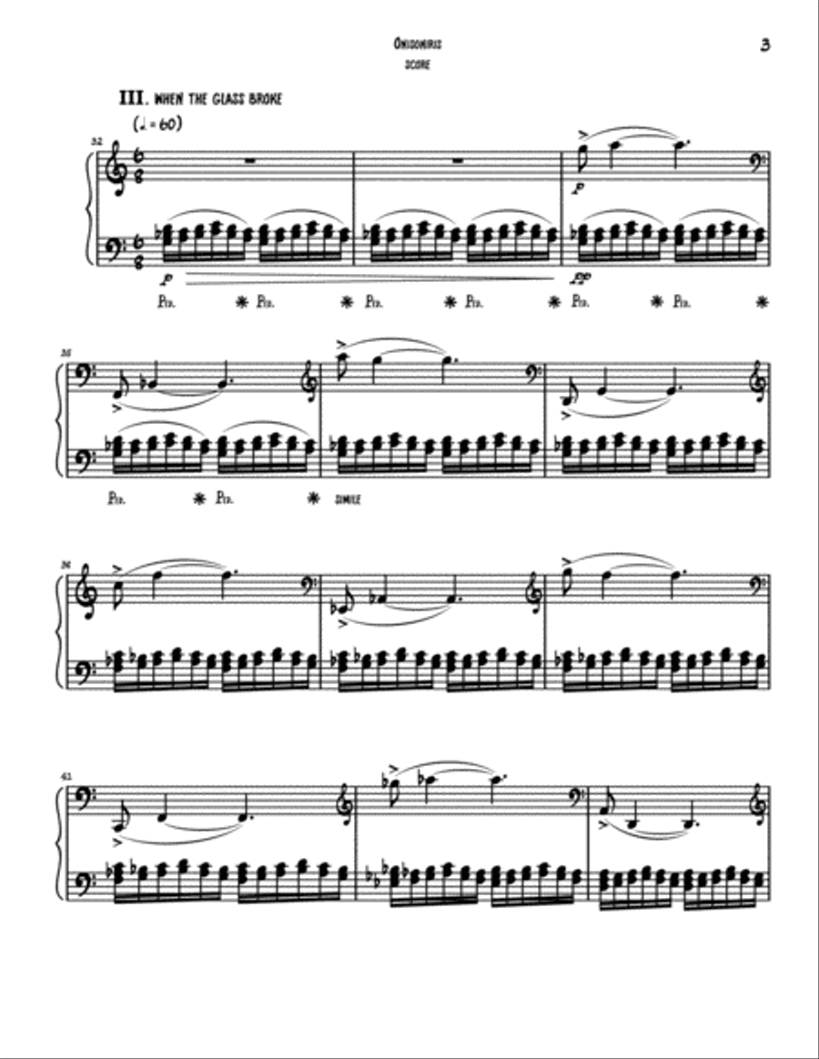Onisoniris for solo Piano Piano Solo scores gallery preview page 3