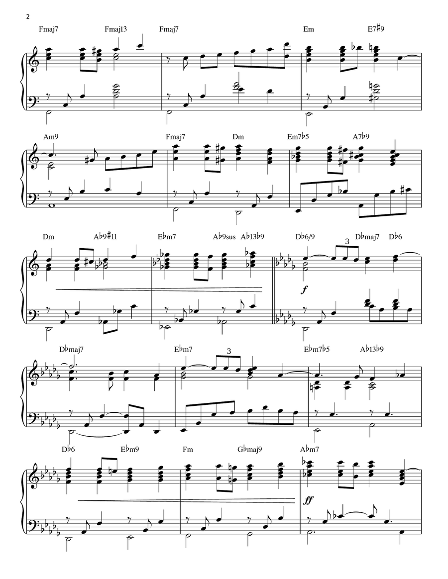 Who Can I Turn To (When Nobody Needs Me) [Jazz version] (arr. Brent Edstrom) Piano Solo scores gallery preview page 2