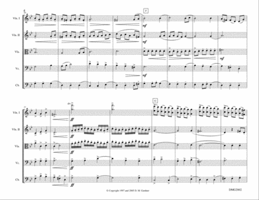 Entre Nous for Strings String Orchestra scores gallery preview page 6