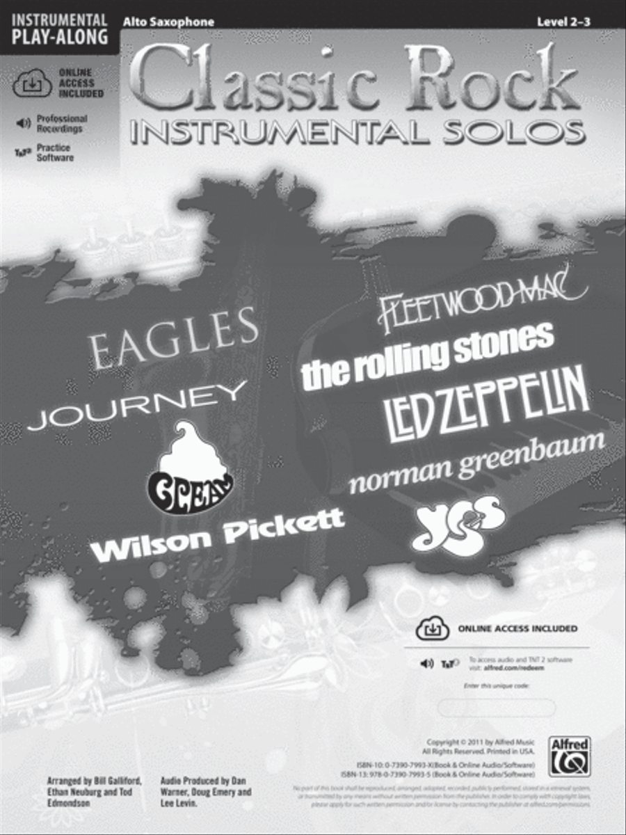 Classic Rock Instrumental Solos Alto Saxophone scores gallery preview page 2