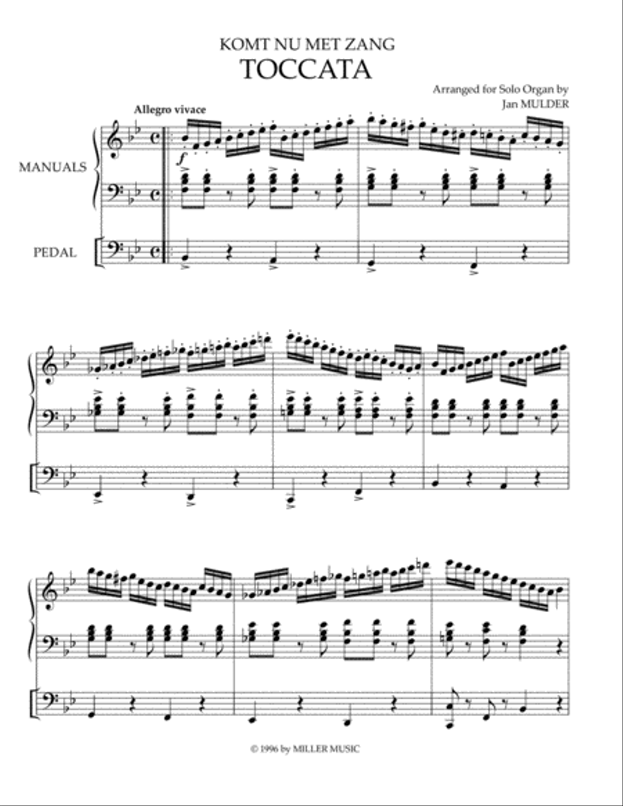 Komt Nu met Zang Organ Solo scores gallery preview page 1