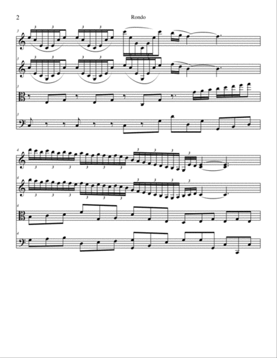 Rondo Rondo String Quartet scores gallery preview page 2