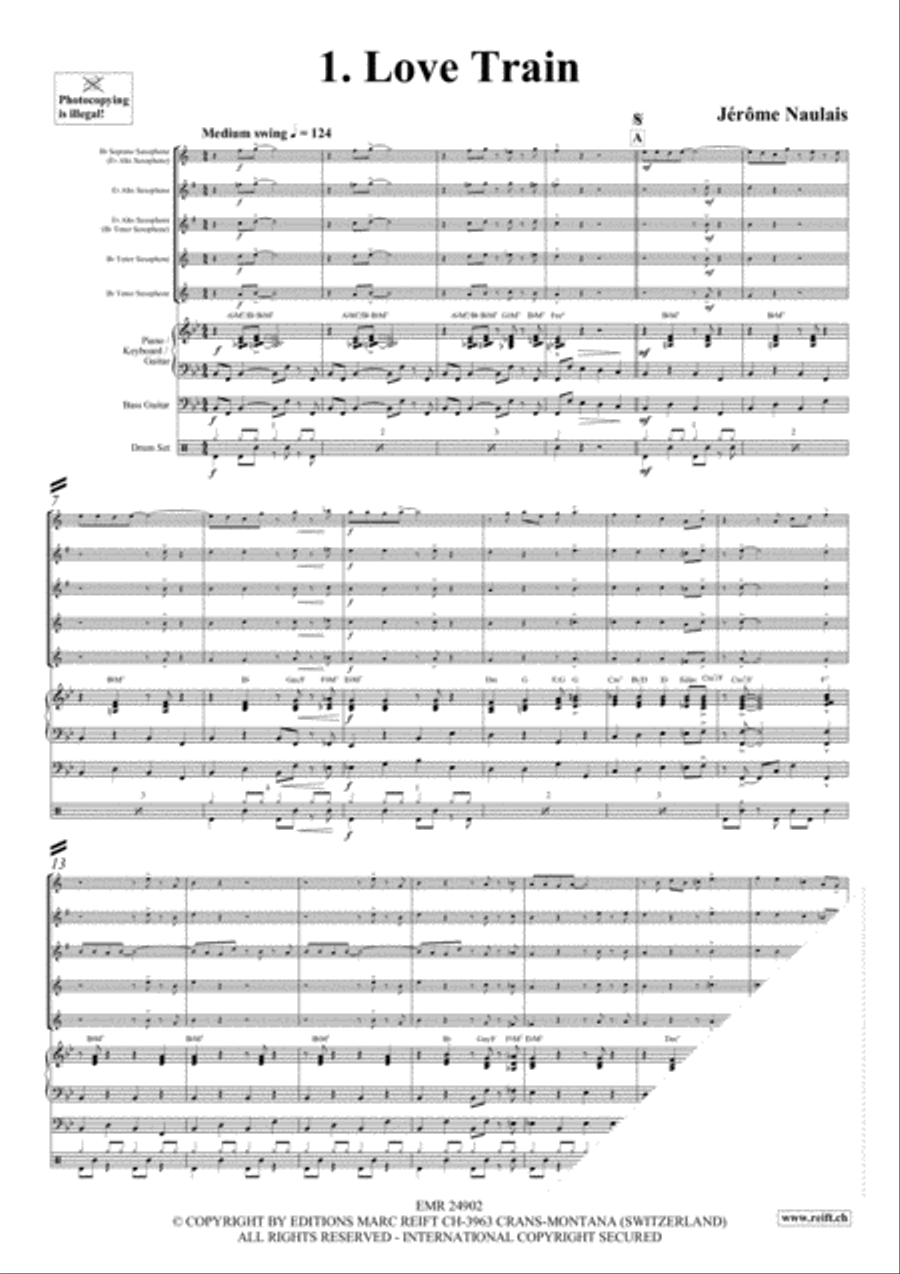 Play With Your Band Volume 4 Saxophone Quintet scores gallery preview page 4