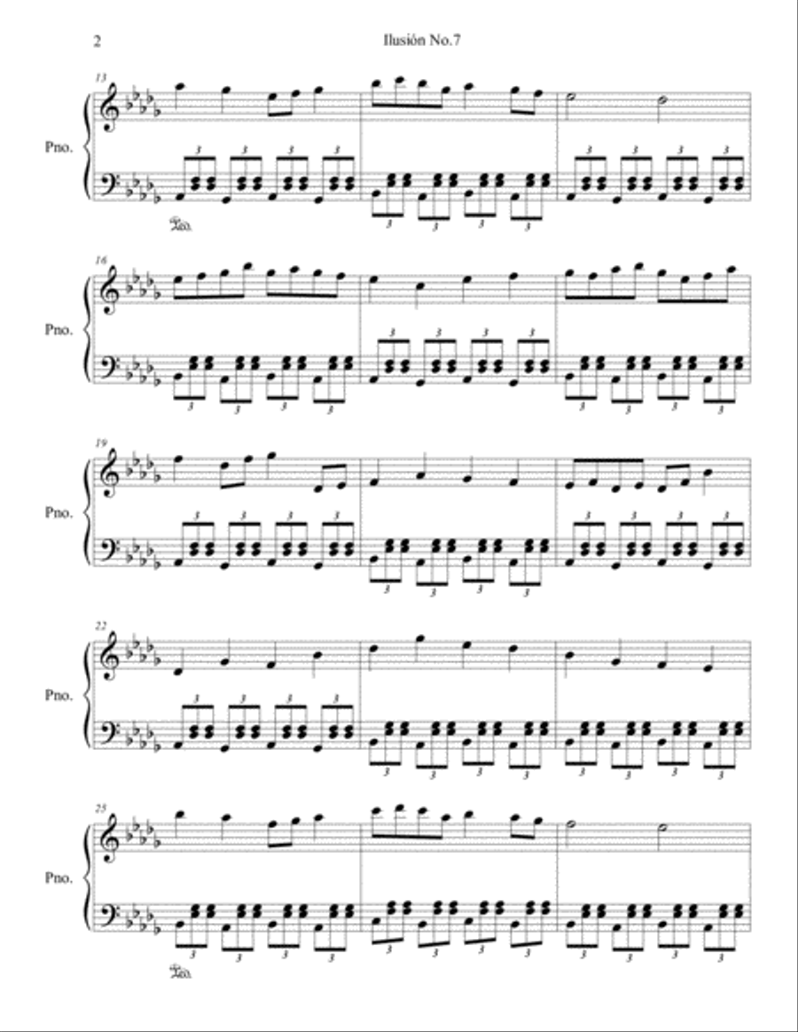 piano ilusion no.7 Piano Solo scores gallery preview page 2