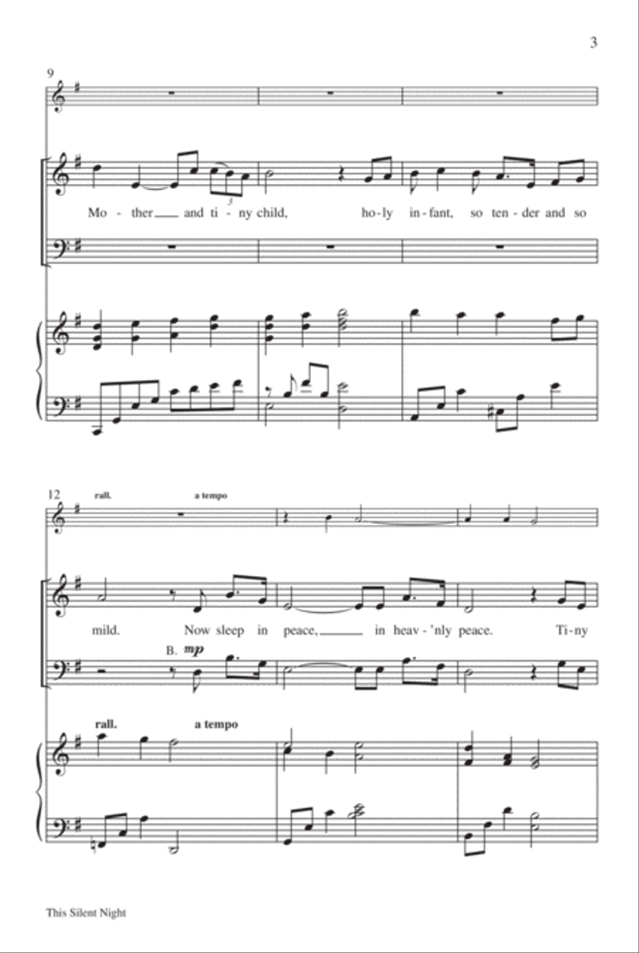 This Silent Night This Silent Night 4-Part scores gallery preview page 4