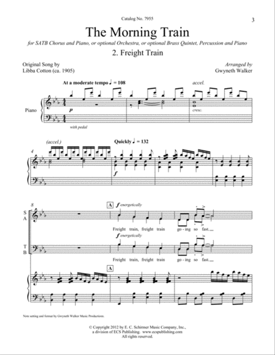 Freight Train 4-Part scores gallery preview page 2
