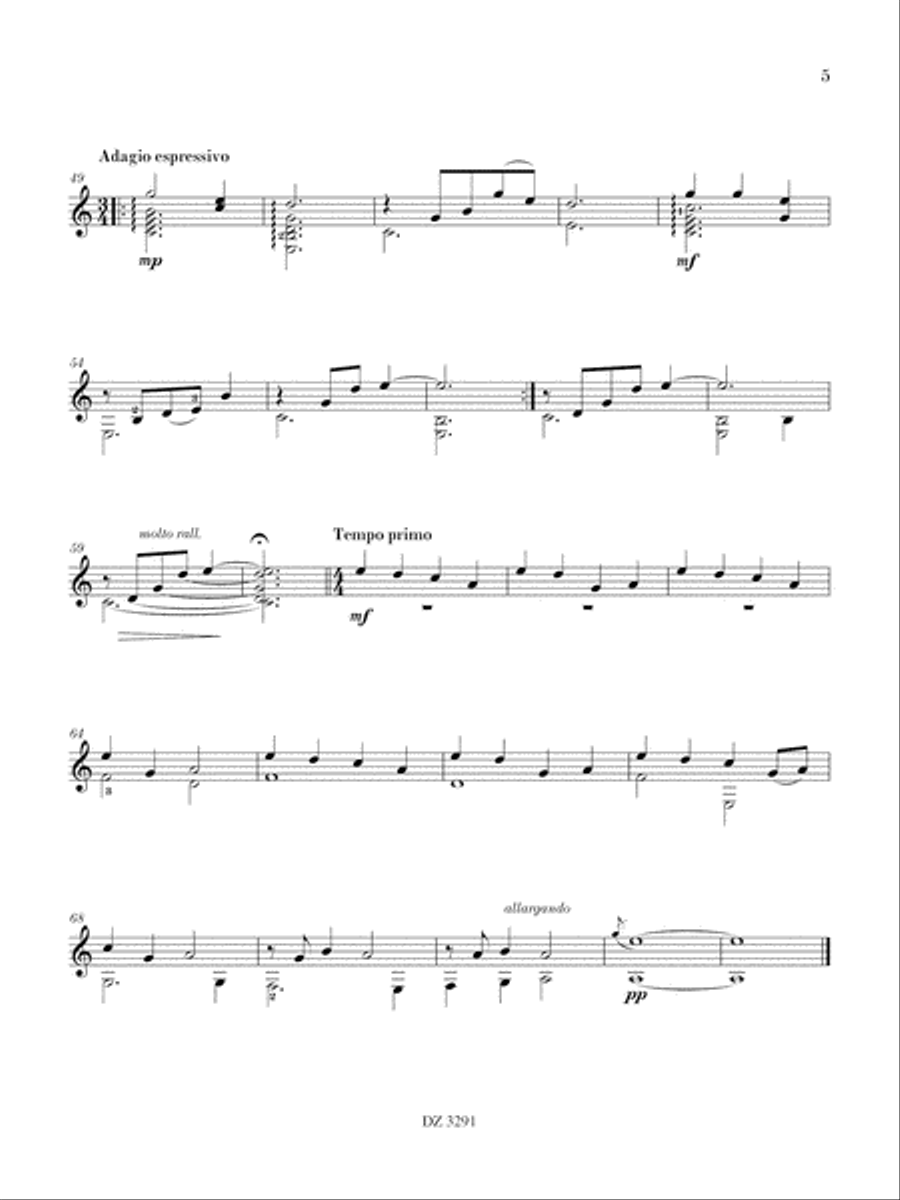 Évocations I-X Classical Guitar scores gallery preview page 5