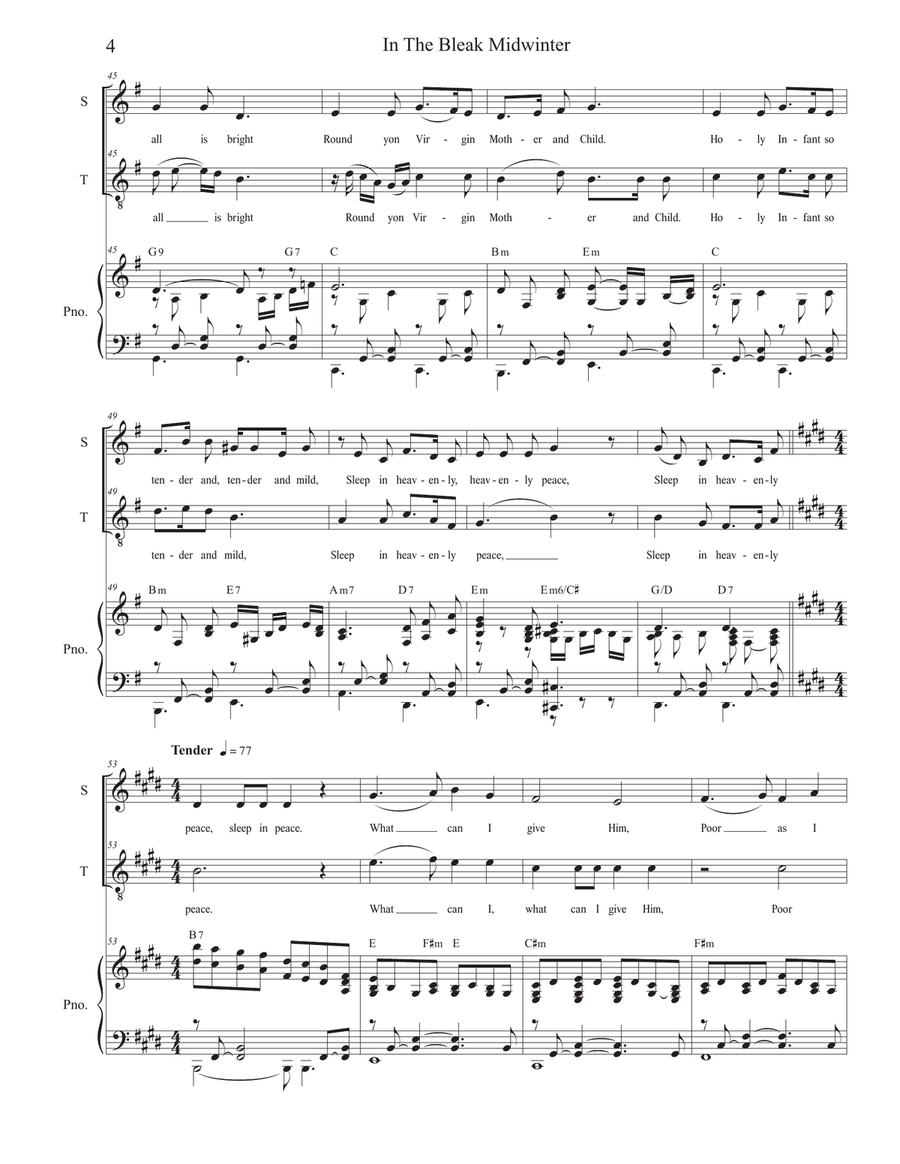 Vocal Duets for Christmas (Volume 2) (Soprano and Tenor solo) Tenor Voice scores gallery preview page 5