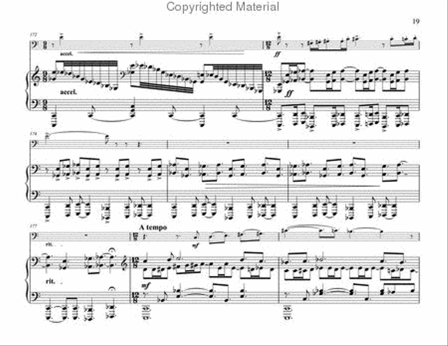 Fantasia for Trombone and Piano Piano Accompaniment scores gallery preview page 9
