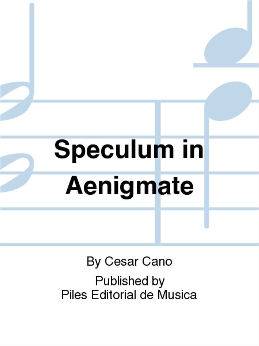 Speculum in Aenigmate Choir scores gallery preview page 1
