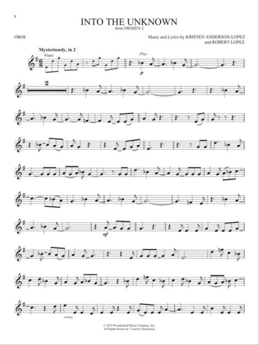 Favorite Disney Songs Favorite Disney Songs Oboe scores gallery preview page 6